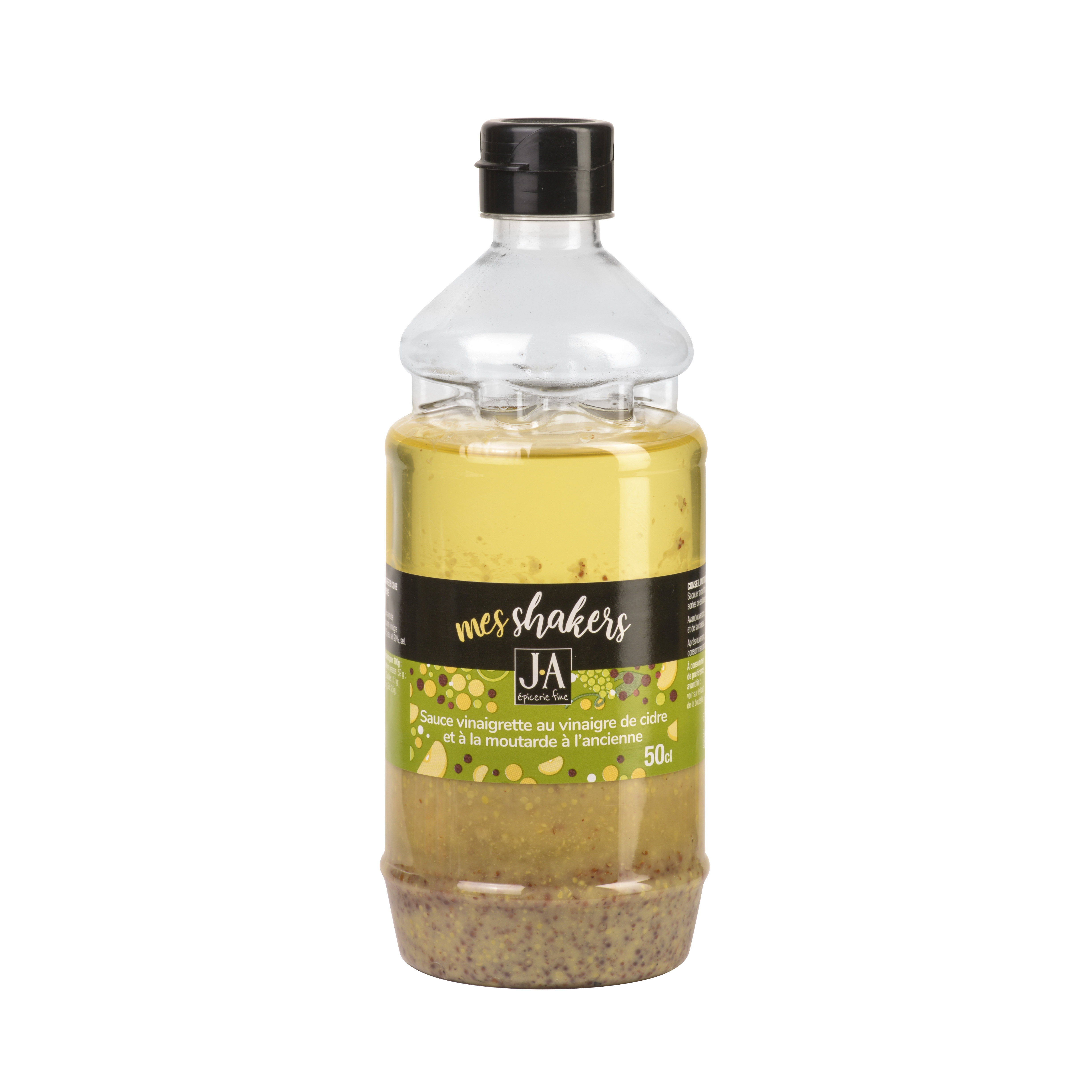 WHOLE GRAIN MUSTARD AND CIDER VINEGAR VINAIGRETTE SHAKER